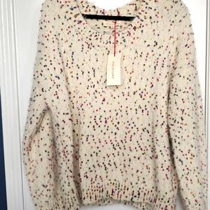 Cream confetti sweater